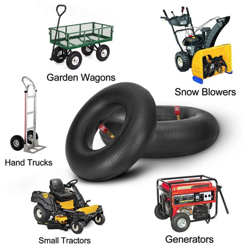 4 Pack 4.10/3.50-4 Inner Tubes With TR87 Bent Valve Stem 10 Inch Heavy Duty Replacement for utility equipment like carts and blowers