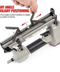 Pneumatic Picture Frame Nailer One Quarter Inch to Five Eighths Inch V Nailer with angle locators for wood frames.
