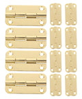 12 Pack Small Antique Iron Hinge Set for Wooden Boxes Jewelry Cabinets Steamer Trunks Vintage Doors Replacement Heavy Duty