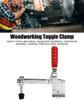 Two-Piece Long Arm Push Pull Toggle Clamp Set For Welding And Woodworking Jigs And Fixtures With Quick Release Lever shown in front view