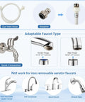 Compact Portable Washer With Smart Auto Cycles And Delay Start Control hoses and faucet adapter for easy connection.