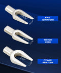 Orion Motor Tech pickle fork tool set, 5pcs, silver steel ball joint/tie rod/pitman arm forks for automotive removal