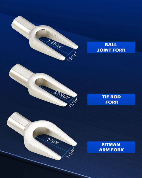 Orion Motor Tech pickle fork tool set, 5pcs, silver steel ball joint/tie rod/pitman arm forks for automotive removal