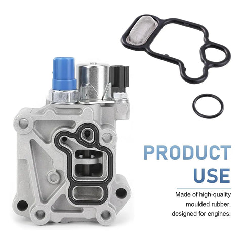 2 Pack Head Cylinder Solenoid Valve Gasket Kit with Seal O Ring and Filter Screen for Honda ILX TSX Accord Civic