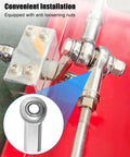 4 Pack 3/8 x 3/8-24 Heim Joint Rod End Kit For Hydraulic Cylinders, Beefed-Up High-Strength C1045 Steel, Heat-Treated, Chrome-Plated Ball, Low Noise, Corrosion-Resistant, Heavy Load Capacity Up To 12224 Lbs, Durable And Precise installed on hydraulic cylinder