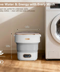 Smooth Operator 20L Mini Portable Washer And Spin Dryer Folding Space Saver Perfect For Rentals Or Van Life in compact design.