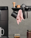 Heavy Duty Espresso Tamper Holder Wall Mount Portafilter Rack With Drip Tray Kitchen coffee accessories organizer with tools.