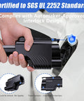 Nacs To Ccs1 Ev Charging Adapter Packing 500 Amp Fast Fill with interlock design and auto-lock feature for secure charging.