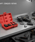 Premium Alloy Steel Socket Adapter Set For Impact Wrench And Ratchet Black Drive Converter Kit, red case with sockets