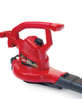 Ultra Electric Blower Vac With 250 MPH Airflow Red Mega Metal Impeller For Serious Mulching And Easy Yard Cleanup Variable Speed Control