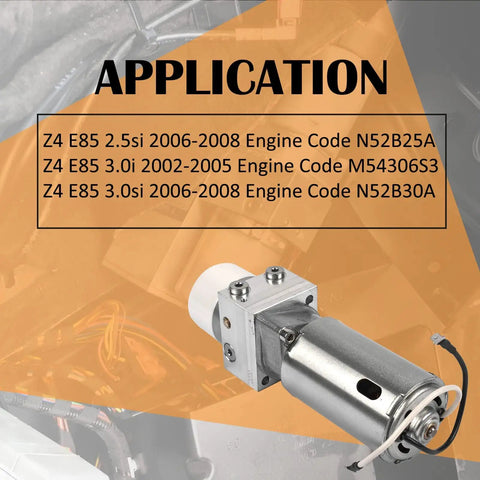 BMW Z4 E85 Hydraulic Liftgate Pump Replacement For Convertible Top Roof Lift System Fits 2003-2008 2.0i 2.5i 3.0i 3.0si Replaces 54347193448 54347119633 Durable Easy Install