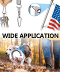 304 stainless steel spring snap hooks; heavy-duty rope connectors for hammocks, keychains, camping.