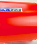 BlueRock 18-inch diamond wet core drill bit, red cylindrical housing with threaded shank.