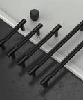 10 Pack 6.3 Inch 160mm Matte Black Knurled Cabinet Pulls Ideal For Cupboards And Drawers Durable Kitchen Cabinet Handles