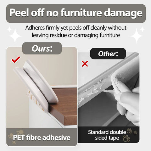 Heavy Duty Baby Proofing Edge Protectors 6.5Ft Super Dense Soft Rubber Foam showing clean adhesive application on furniture.