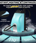 3.5L High Temp Steam Cleaner With Ozone Function 3000W Powerful Multi Use Steam Washer displayed with high-purity blue vapor at 110°C.