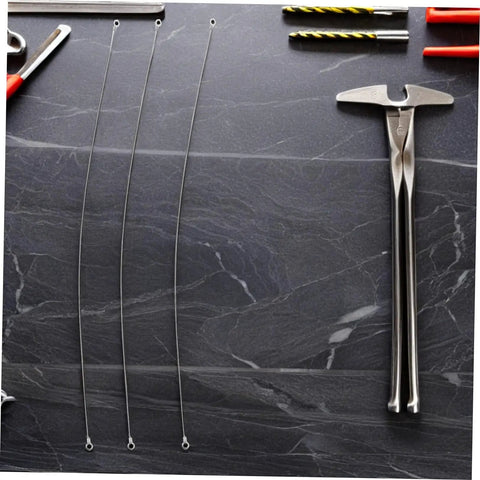 Get Your Sealer Back In Action With This Top Notch Heat Sealer Element Replacement Strip, showing three silver Nichrome wires on a countertop.