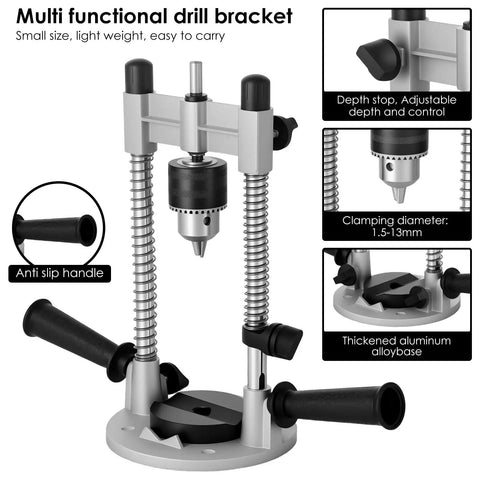 Portable Drill Guide Attachment For Straight Holes No Fuss Drill Press Stand With Aluminum Alloy Construction Vertical Holder