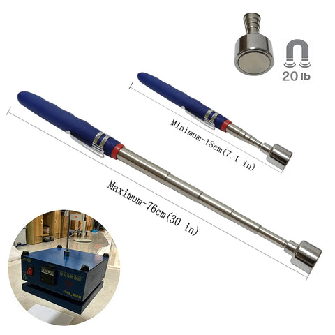 20 lb Magnetic Telescoping Pickup Tool Extendable From 7 To 31 Inches With Foam Grip For Easy Reaching And Grabbing Small Metal Parts Dope DIY Handyman Must Have For Dads Husbands And Gift Buyers