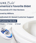 Self Cleaning Non Electric Bidet Attachment For Toilet Seat With Single Nozzle Rear Wash And Adjustable Water Pressure Blue Color For Easy Install No Brainer Upgrade To A Fresh Hygienic Bathroom