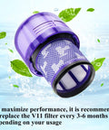 Top-Notch V11 Vacuum Filter Replacements For V11 Animal And Torque Drive Detect Cordless Vacuums Part 970013-02 4 Pack