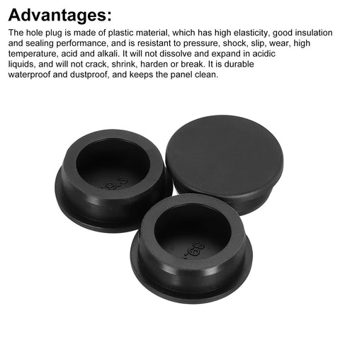 Three Piece Set T Shaped Silicone Plugs 39.3mm Diameter One And A Half Inch Round Rubber Stopper for sealing