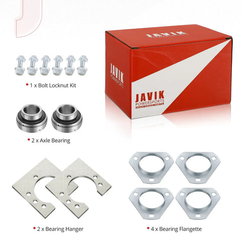 Rear Live Axle Bearing Kit 1 Inch Universal Fit For Go Karts Mini Bikes Trikes And Off Road ATVs with Three Hole Design components