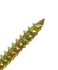 Close-up of Interior Construction Screws Size 6 X 1 Inch, 100 Pack, Pro Grade Fast Install, No Pre Drilling, Diamond Sharp Point.