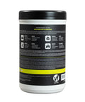 Back label of Heavy Duty Cleaning Wipes For Home And Auto With Dual Sided Texture Wet Wipes That Power Through Grease Tar Paint