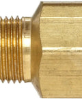 Pipe Fitting Adapter One Quarter Inch Male To Three Eighth Inch Female NPT Plumbing Connector No Fuss Corrosion Resistant Brass