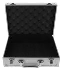 Interior view of the Slick Aluminum Alloy Toolcase Featuring Custom Foam Padding, showcasing foam insert for secure tool storage.