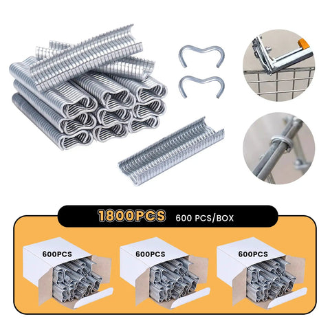 Nail Ring Pliers Kit With 1800 M Clips For Fencing Installation Wire Cage Clips And Fence Fastening One Handed Tool for enclosures