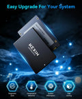 2.5 Inch 128GB SATA III Internal SSD Upgrade For Laptops And Desktops Up To 450 MB Per Second Read Speed displayed with features