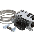 Temperature Control Kit OEM Replacement Part for Commercial Refrigeration Equipment, with coil and black dial, fits 800382 and 988284.