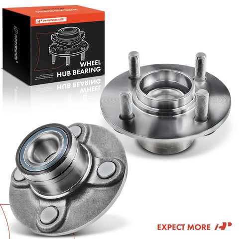 Two Pack Rear Wheel Bearing And Hub Assembly For 4-Lug Nissan Sentra 1990-1999, NX 1991-1993, And 200SX 1995-1998