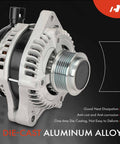 Alternator For Honda Odyssey 2014 2015 2016 2017 3.5L V6 12V 130A 6 Groove Clockwise Pulley Direct Fit Replacement Part 31100RV0A12