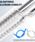 Close-up of ultra flexible, clear PU air hose showcasing its softness and stability, ideal for air tools and compressors.
