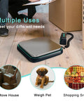 Digital Shipping Scale 86 Lb 0.1 Oz Precision With Hold Tare And Separate LCD Display Stainless Steel Package Scale