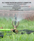 Genuine Real Deal Rooftop Sprinkler System For Wildfire Ember Defense Built Like A Tank With Metal Base and alloy sprinkler head.