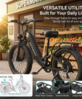 Powerful 2000W Peak Electric Mountain Bike With 864Wh Battery And Step Through Frame Delivers 40 To 80 Mile Range On Fat Tires