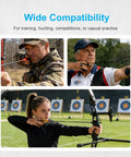 Archers using Eight Piece Archery Bowstring Finger Guard And Saver Set For Recurve And Traditional Bows in outdoor practice