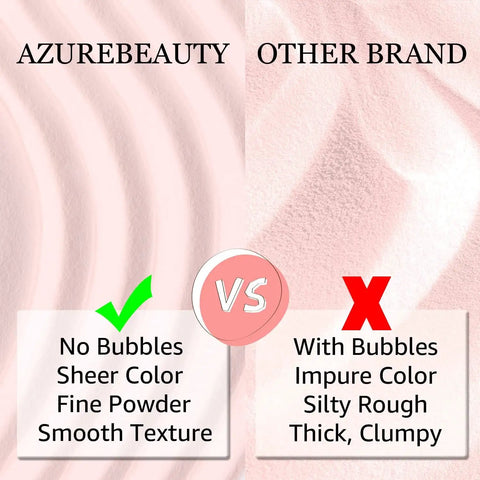 Dip Powder Nail Kit Starter With 20 Colors including smooth vs clumpy powder texture comparison image