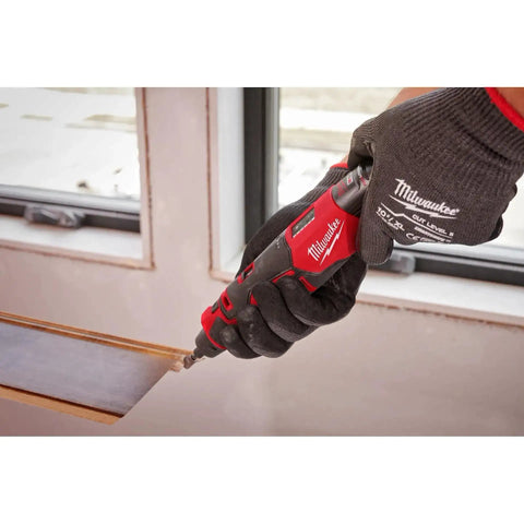 Pro Grade M12 Cordless Brushless Rotary Tool With Snappy Variable Speed Dial And 12 Precision Settings delivering detail work in hand.