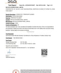 SGS test report for Carbon Felt Fireproof Blanket by Matace International Limited, dated Nov 4, 2024, includes test results and certification details.