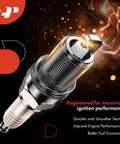 Iridium Platinum Spark Plugs 4 Pack For Hyundai Santa Fe Sport 2013-2018 2.0L, Sonata 2011-2017 engineered for ignition performance