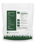 Grass Genie 10-0-6 Organic Spring Lawn Fertilizer, 16 Lb Bag with instructions and coverage details on packaging