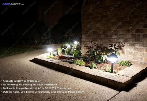 Low Voltage Landscape Light Wire Cable Connectors 6 Pack For Malibu Paradise Moonrays And More Durable Outdoor Connectors illuminating garden path