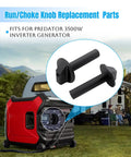Run and Choke Knob Replacement Kit For 3500W Inverter Generators Fits Predator 3500W, displayed with outdoor generator setup