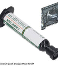 Milky White Solder Mask Ink For PCB BGA Repairs, Extreme High Temp Up To 550 Celsius, 10cc tube and application on board