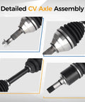 CV Axle Assembly 662286 for 2011 2019 Ford Explorer and 2013 2019 Police Interceptor Utility front view details